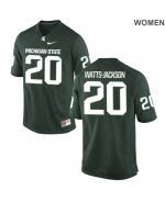 Women's Jalen Watts-Jackson Michigan State Spartans #20 Nike NCAA Green Authentic College Stitched Football Jersey WA50K30DZ